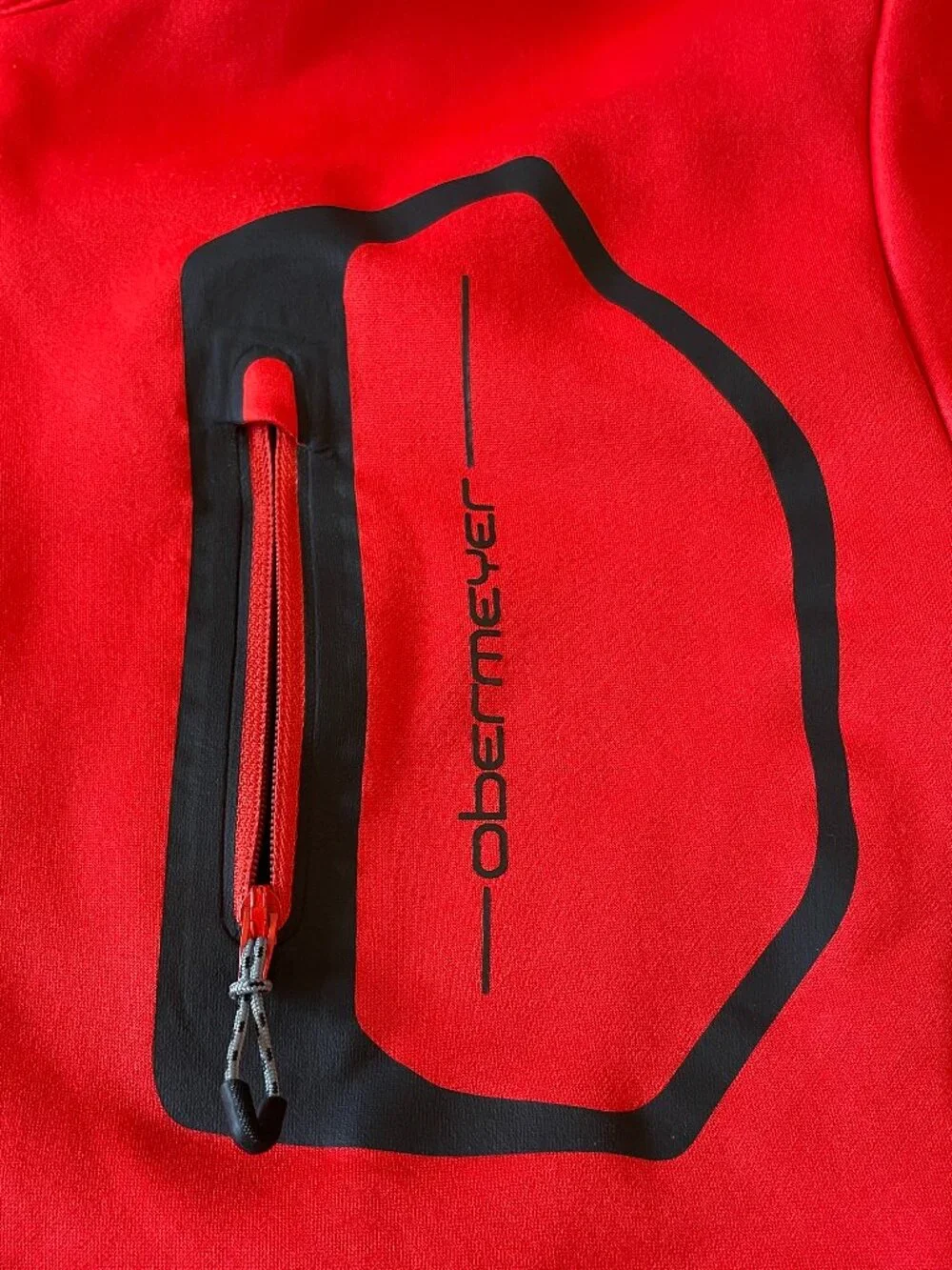 Obermeyer Softshell Jacket Mens Small Red Black Colorblock Patagonia North Face